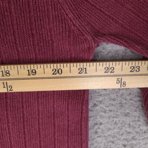 Vintage Aeropostale Sweater Mens Medium Red Burgundy V-Neck Long Sleeve Pullover - Picture 11 of 15